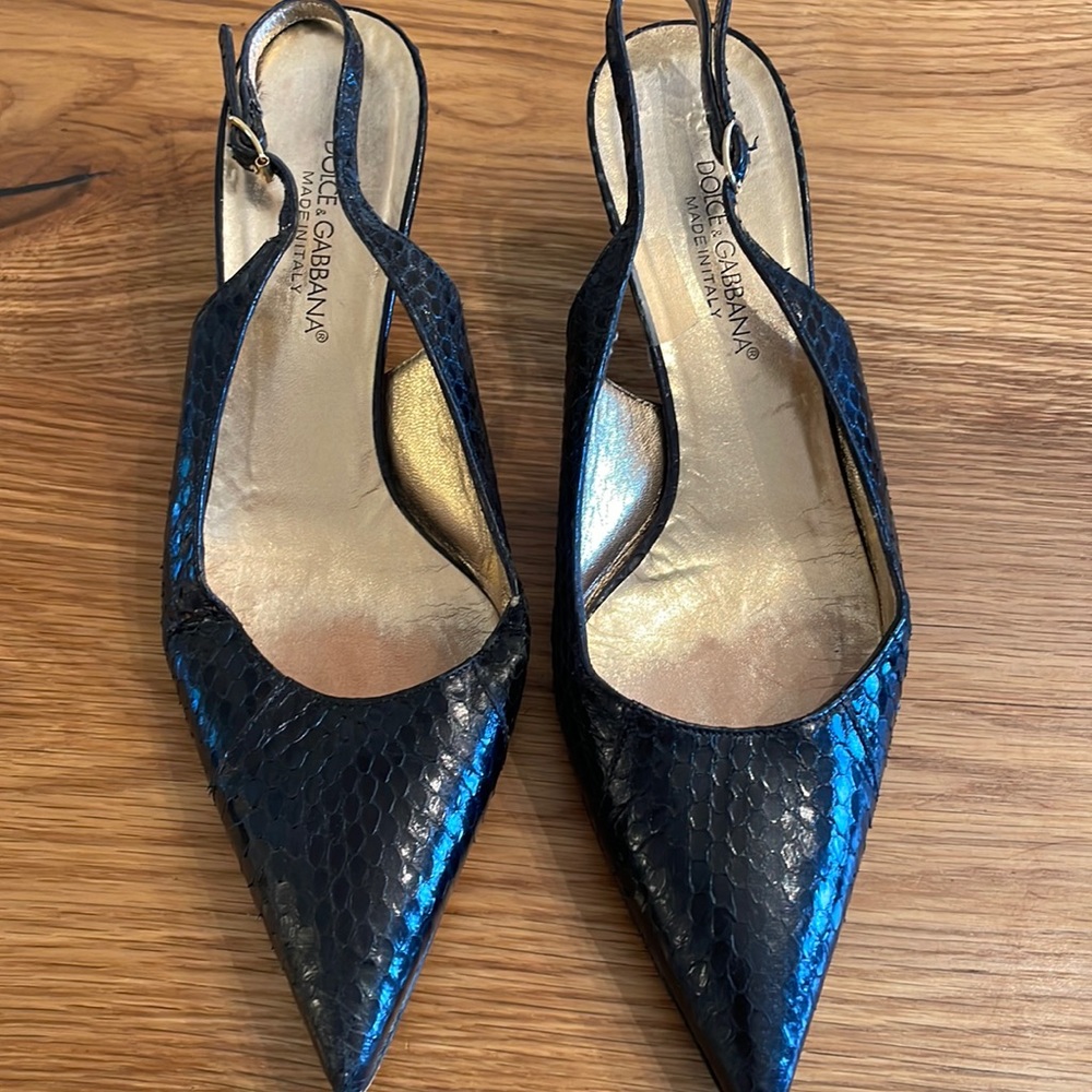 Dolce and Gabbana Snakeskin Pump